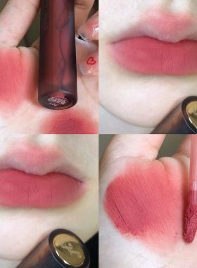 是纯欲撩人的甜欲粉！酵色唇釉v908奶桃干枯玫瑰粉哑光蜜桃色口红