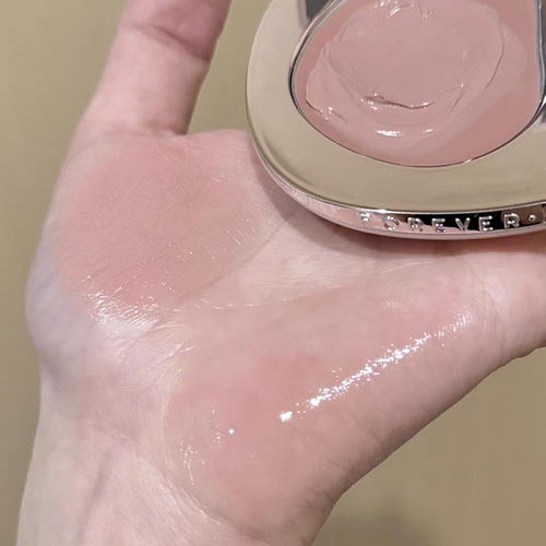 白开水清冷破碎感！淡颜水光感腮红foreverkey腮红膏N05裸粉色