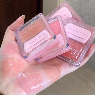 冷白皮蜜桃粉！Judydoll橘朵水光腮红膏01 04杏色多用膏膨胀色