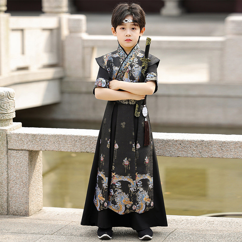 男童汉服夏季2026新款国风演出服