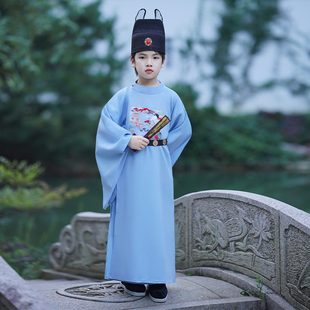 儿童古装汉服男童宋朝明朝皇帝装太子服明制龙袍中国风宝宝唐装新