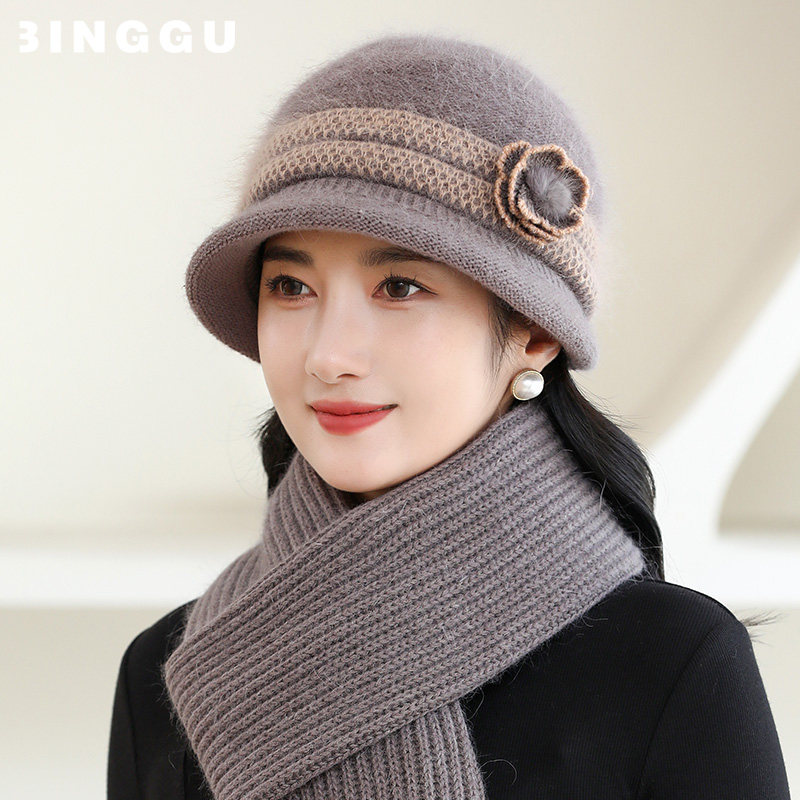 中老年人帽子女冬季妈妈毛线帽新款老人奶奶加绒防寒保暖老太太帽,服饰配件/皮带/帽子/围巾,帽子,淘宝优惠券,粉丝福利购,淘宝优惠卷