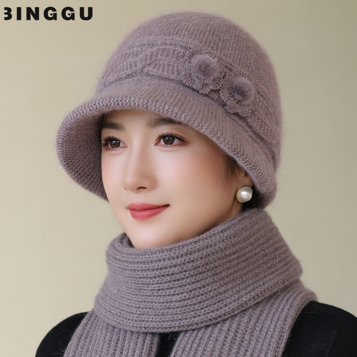 妈妈帽子女士冬季2025新款针织帽中老年人奶奶冬天防寒保暖毛线帽,服饰配件/皮带/帽子/围巾,帽子,淘宝优惠券,粉丝福利购,淘宝优惠卷