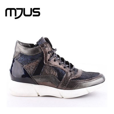 MJUS意大利牛皮鞋复古做旧女款短靴788207