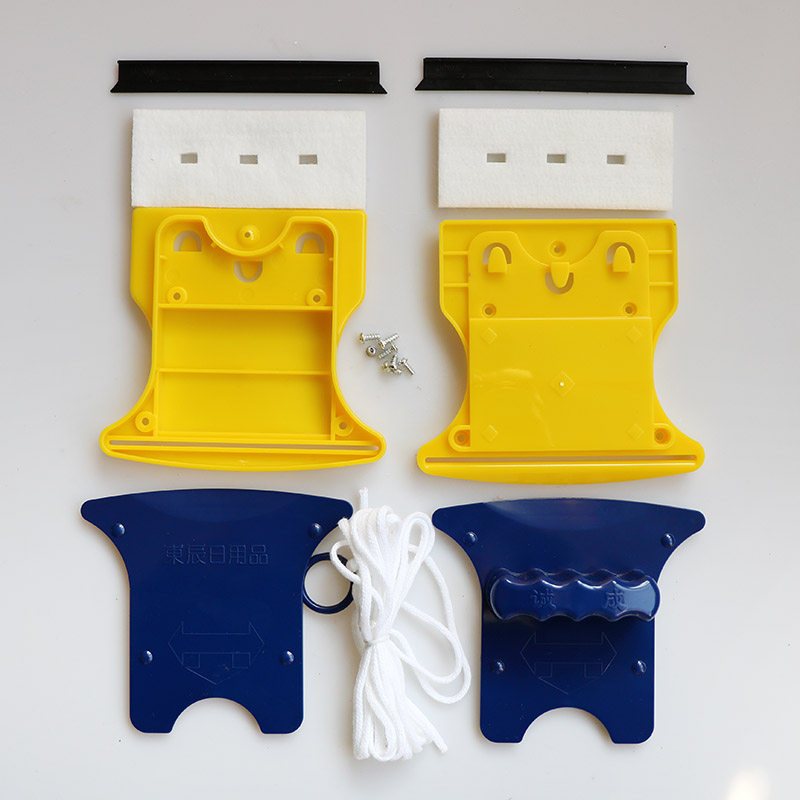 诚成双面擦玻璃器外壳配件安全绳螺丝胶条清洁棉替换蓝后盖主体