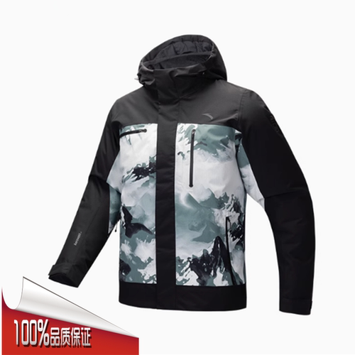 国家地理雪壳羽绒服男2024冬款