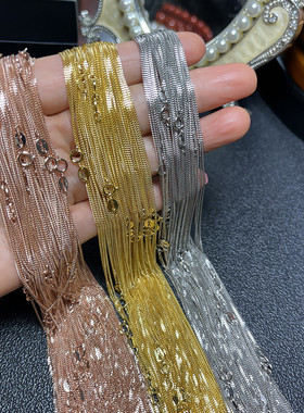 S925纯银项链镀白金黄金玫瑰金配链锁骨链肖邦链O字链单链无吊坠