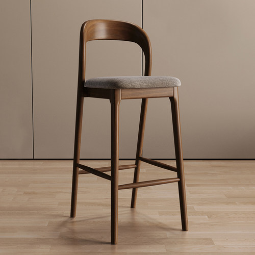 餐椅北欧白蜡木实木吧台椅