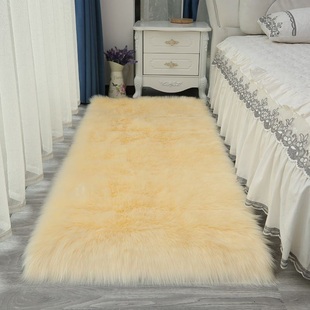 喝茶直播桌子毛垫长毛专用午睡毛绒地垫子毛绒脚垫家用免洗夏天