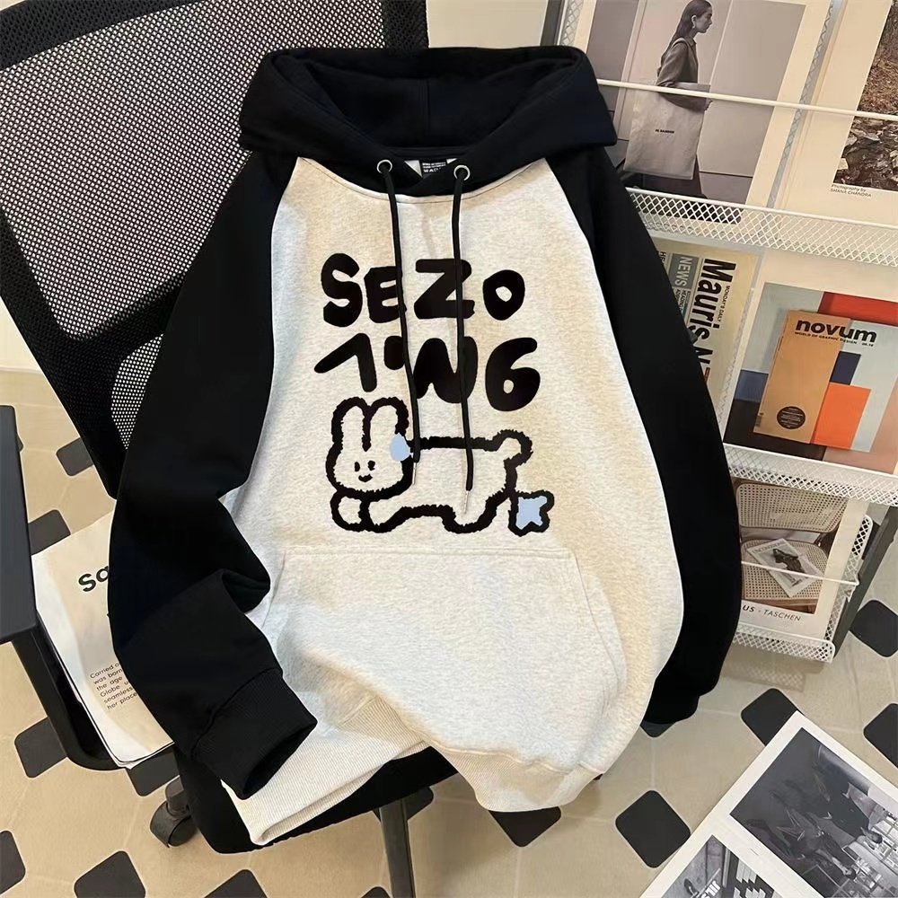 秋冬新款男女童插肩袖连帽卫衣美式印花中大儿童撞色潮流外套上衣,童装/婴儿装/亲子装,卫衣/绒衫,淘宝优惠券,粉丝福利购,淘宝优惠卷