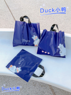 袋塑料袋礼品袋服装 店用包装 袋加厚服装 加大号可爱鸭手提袋包装 袋