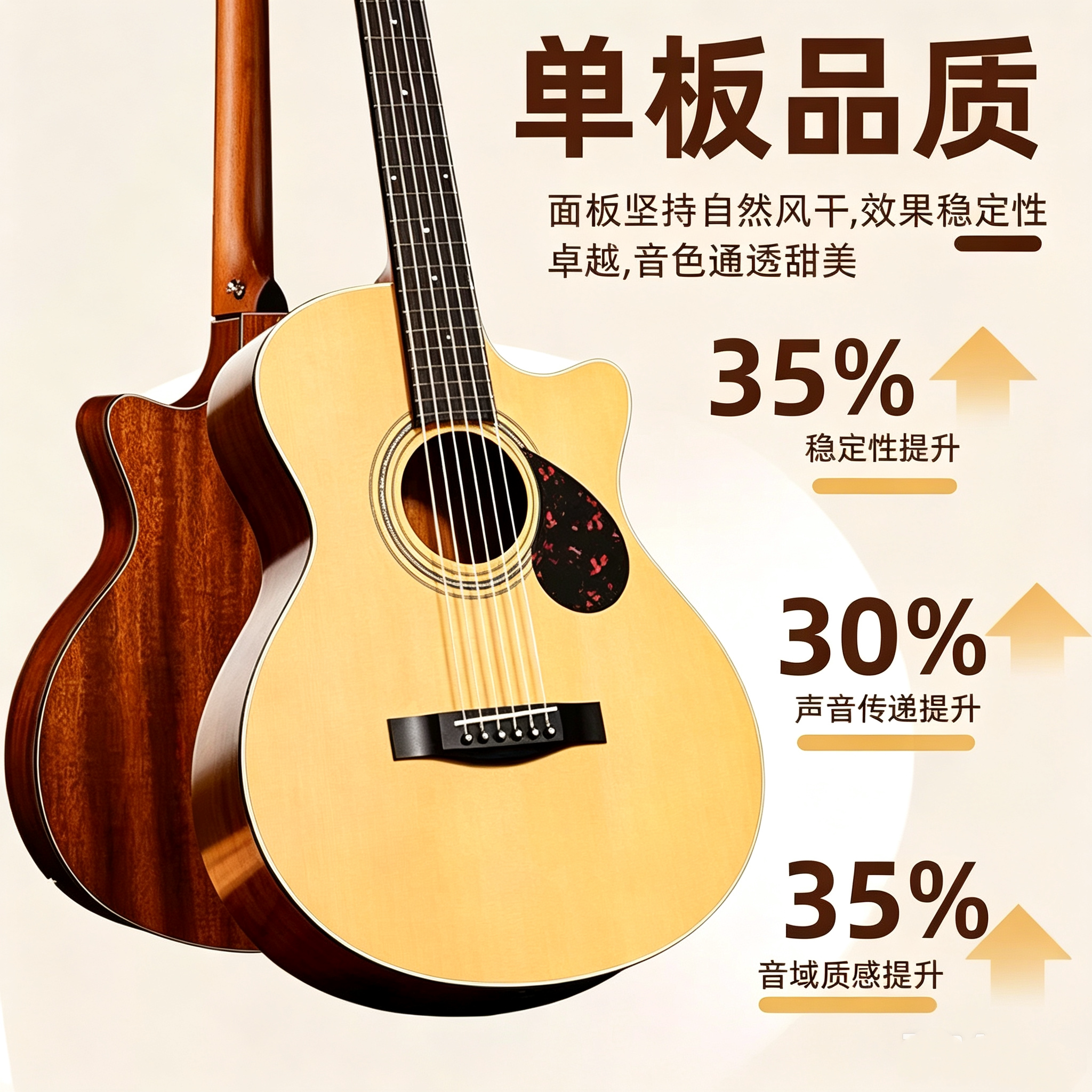 正品马尔品牌吉他初学者云杉单板38寸41寸成人新手入门民谣木吉他