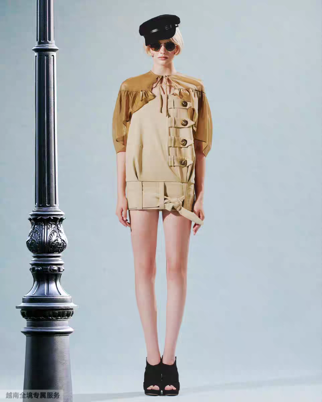 越在线越南小众ibiboss新款英伦风纽扣披肩吊带背心短裙连衣裙