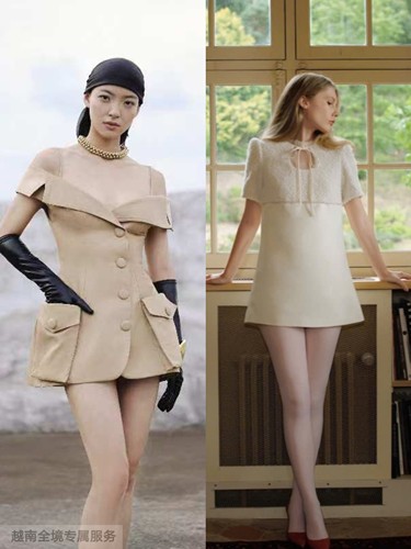 越在线越南小众ononmade简约干练翻领短裙/娃娃装系带连衣裙