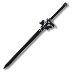 EGUI刀剑神域武器桐人黑剑阐释者COS道具逐暗者剑影视兵器PU材质