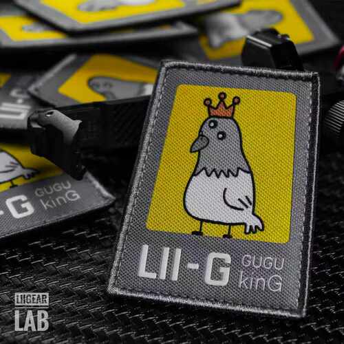 【LiiGear官方】限量户外AT河豚装饰GuGu咕咕魔术贴章刺绣士气章