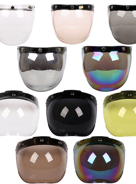 VAR复古镜片风镜三扣式泡泡镜面镜