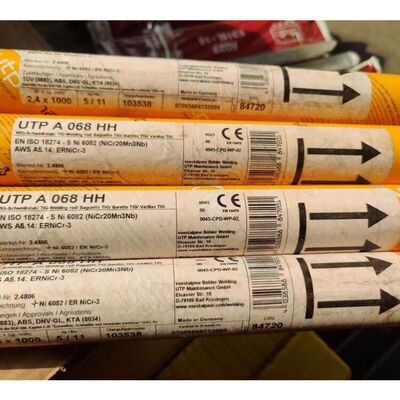 德国UTP A068HH电焊丝 ERNiCr-3镍基氩弧焊丝NiCr20Mn3Nb Ni6082