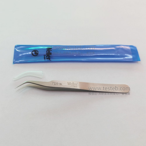 瑞士Weller-Erem 7SASL镊子 鹰嘴弯尖头0.2mm 经济款意大利造
