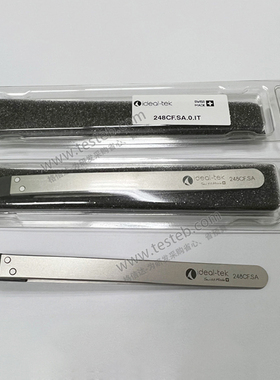 ideal-tek 248CF.SA镊子10mm宽平头ESD防静电塑料头夹片状物体