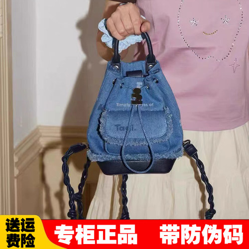 Tagi迷你画家背包牛仔小号双肩包