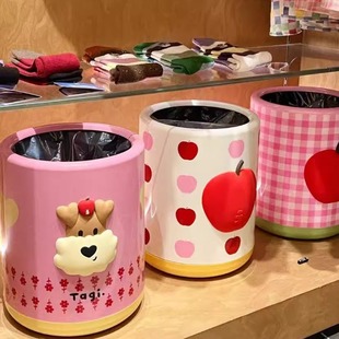 Tagi.《i》想象鼓鼓苹果客厅家用大容量双层分离收纳筒可爱垃圾桶