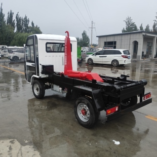 新能源三轮电动四轮钩臂垃圾车观光款勾臂车车厢可卸式垃圾清运城