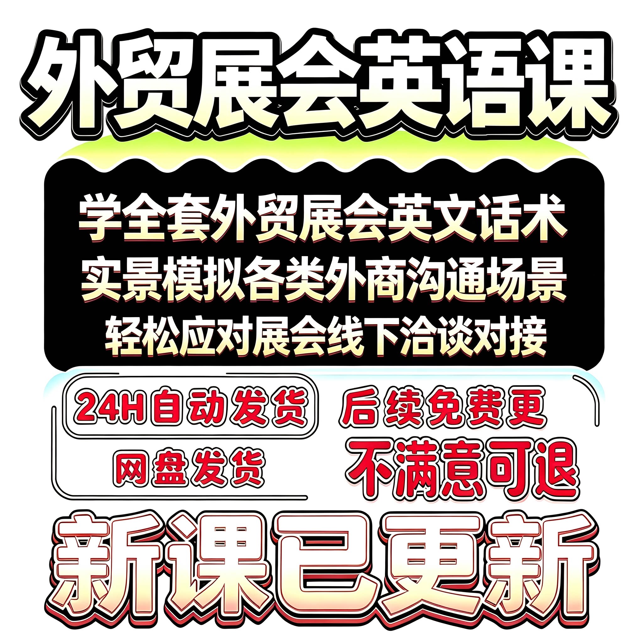 2026 外贸常用口语商务谈判贸易素材广交会展会口语整理