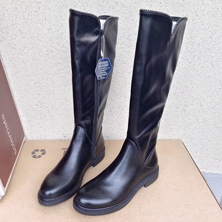 两款出口德国BA*TA外贸原单女长靴 低跟骑士靴高筒靴弹力靴37-39,女鞋,时装靴,淘宝优惠券,粉丝福利购,淘宝优惠卷