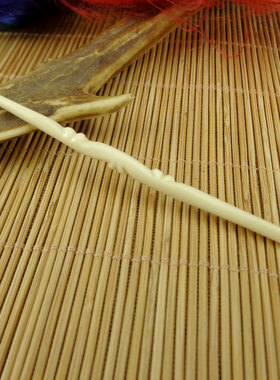 全手工打磨天然鹿角牙签 牙签耳勺双用 兰花款 个性卫生旅行饭局