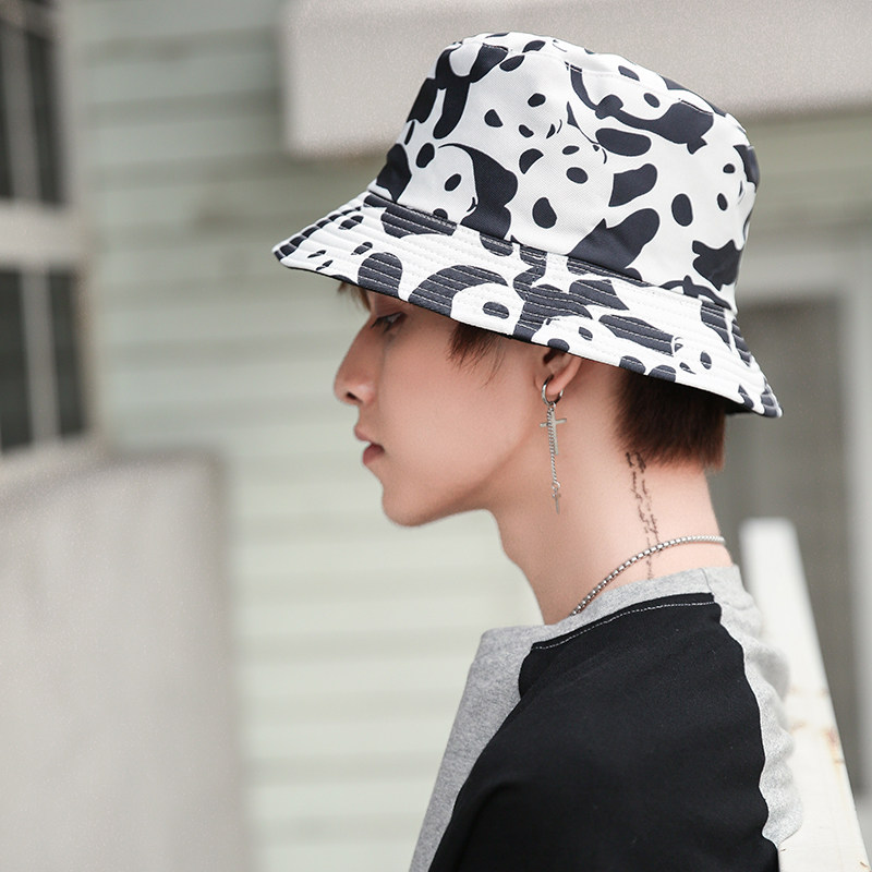 男士帽子夏季防晒遮阳帽双面戴渔夫帽男生街头潮人百搭学生韩版潮