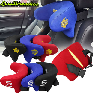 汽车头枕护颈枕sparco赛车头枕座椅头靠枕舒适记忆棉驾驶护颈椎