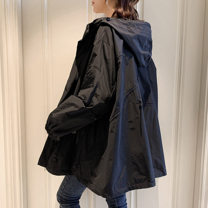 风衣女中长款2020新款英伦风春秋季韩版宽松过膝bf流行大衣外套潮