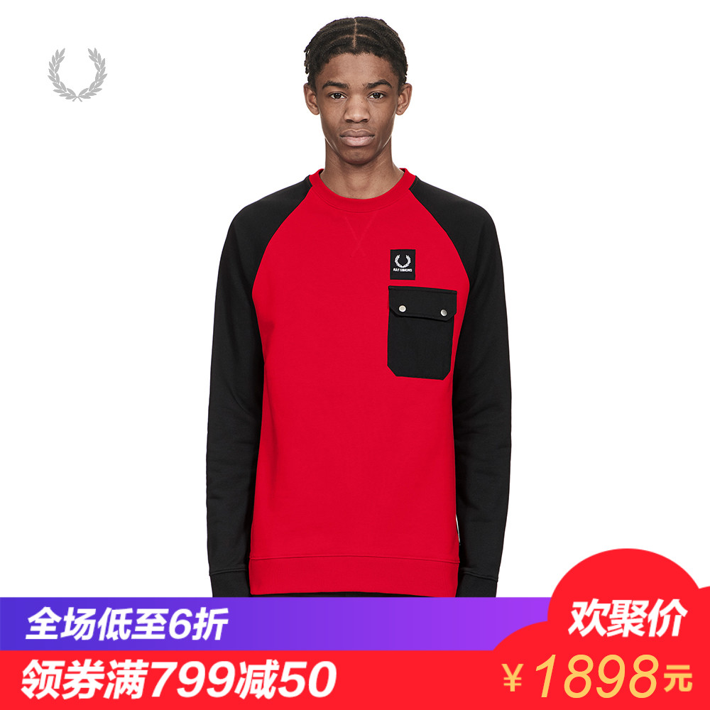 FRED PERRY.RAF SIMONSÄÐ×°ÐÂÆ·TÐô2018ÇﶬʱÉг±Á÷³¤ÐäM4111MB