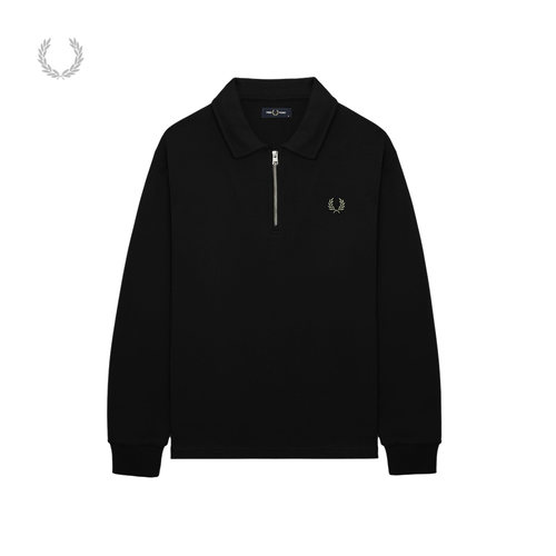 FREDPERRY翻领半拉链卫衣