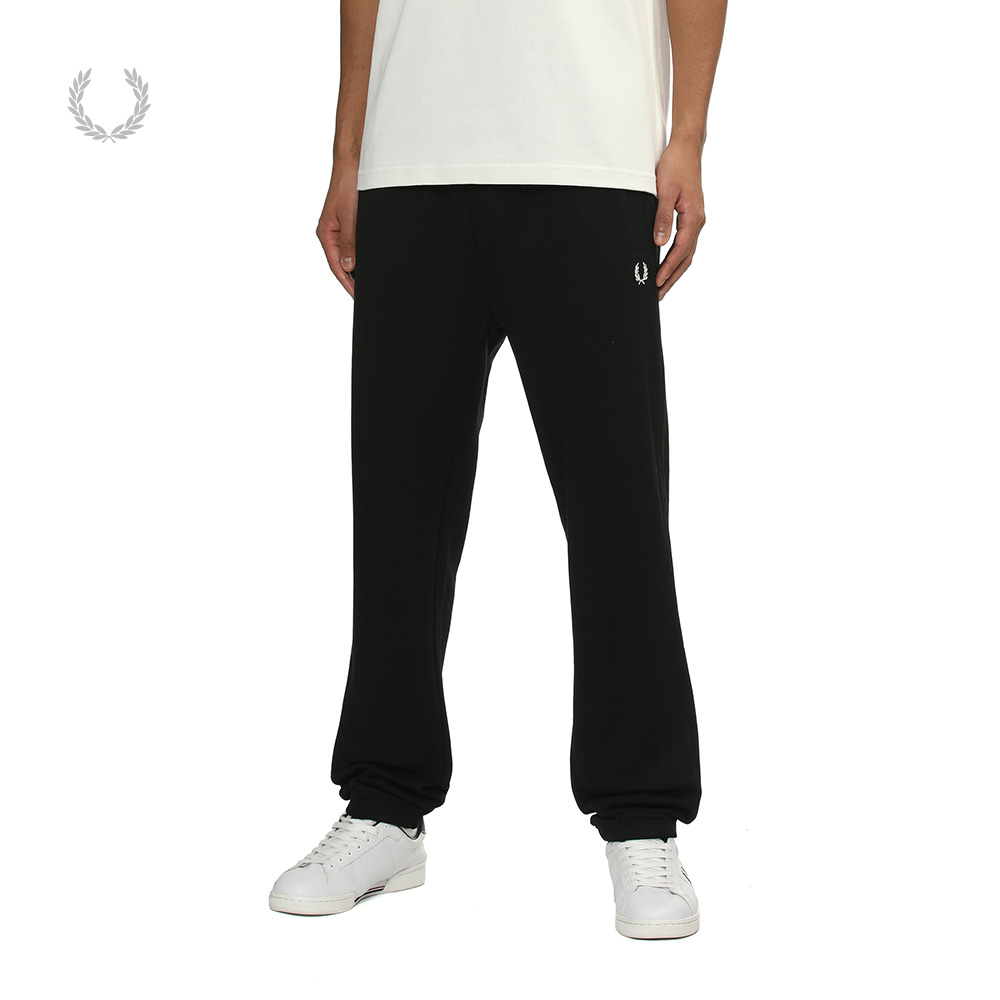 FRED PERRY男士休闲裤子2025冬季英伦抽绳麦穗刺绣束脚长裤T5505