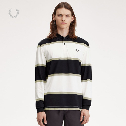 休闲长袖POLO衫FREDPERRY
