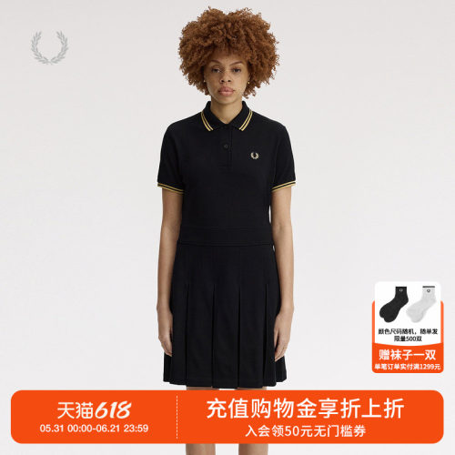 FREDPERRY短袖连衣裙青春时尚