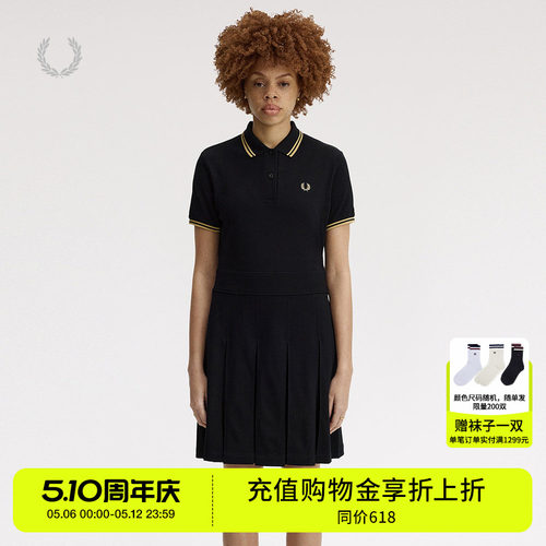 FREDPERRY短袖连衣裙青春时尚