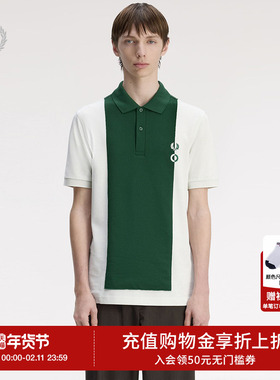 FRED PERRY.Craig Green男士休闲POLO衫2025冬季新款短袖M1138