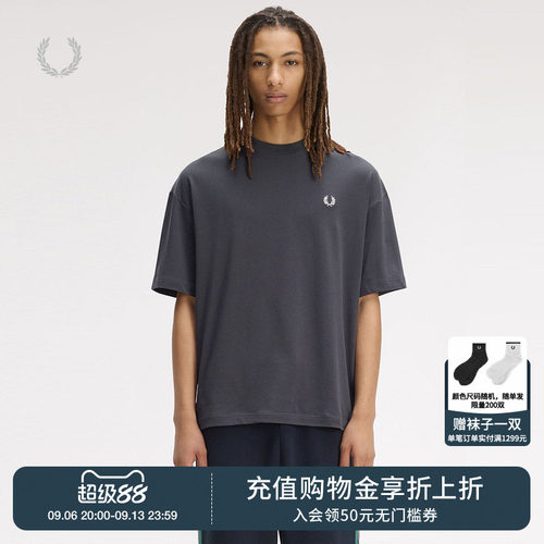 FREDPERRY宽松短袖T恤随性休闲