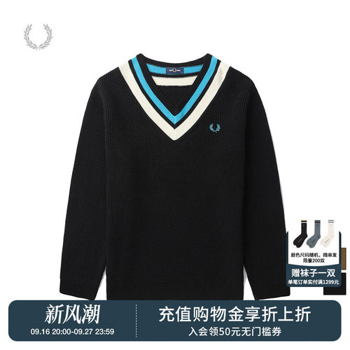 FREDPERRY男士休闲针织衫