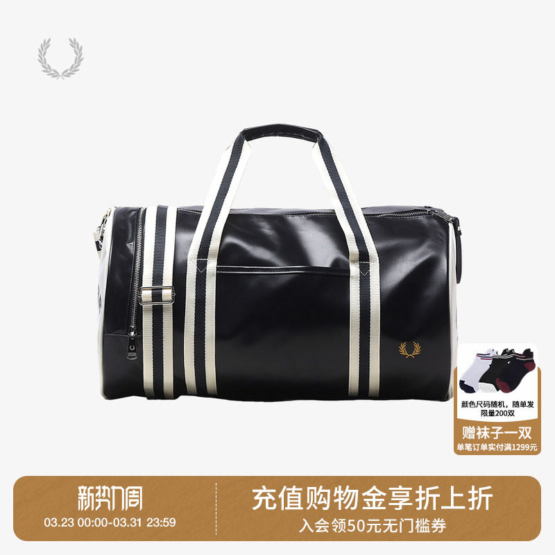 FRED PERRY男款大容量斜挎包2025冬季新款实用潮流单肩包手提包