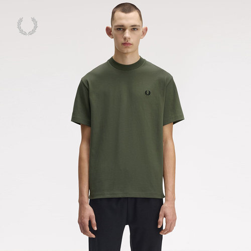 FRED PERRY男士休闲T恤2025冬季宽松胸前字母麦穗刺绣短袖潮M4580