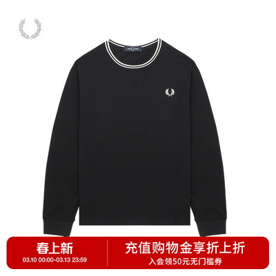 FREDPERRY圆领长袖T恤时尚有型