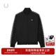新款 FRED PERRY女士休闲卫衣2025冬季 立领拉链麦穗logo串标J9100