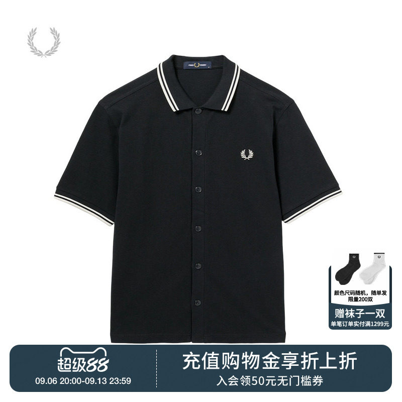 FREDPERRY翻领短袖衬衫图片