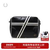 FRED 拉链麦穗印花单肩斜挎包L8257 新款 PERRY男士 休闲包2025冬季