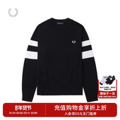 条纹麦穗刺绣羊毛衫 FRED K5533 冬季 新款 PERRY男士 休闲针织衫