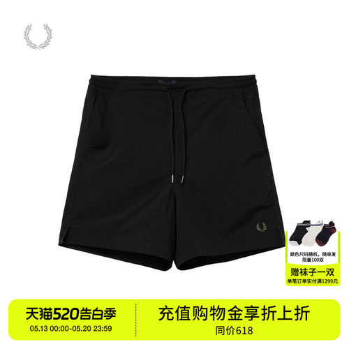 FREDPERRY宽松休闲短裤简约活力